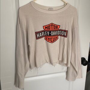 Harley-Davidson Vintage Thermal Long Sleeve Crop Shirt